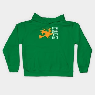 Fly the Broom | Halloween 2023 Kids Hoodie